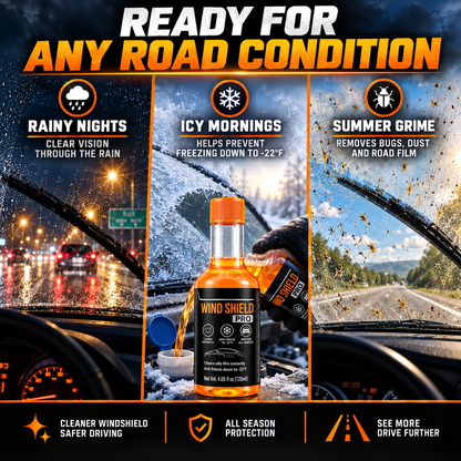 🚗 Auto Windshield Oil Film Cleaner - Anti-Glare Glass Fluid Concentrate ⚡
