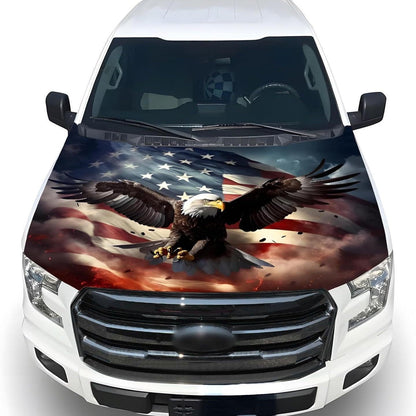 🎉4th Of July Flash Sale 65K+🔥American Car Hood Flag🦅No Glue No Tools🚗 Install in 1 Minute