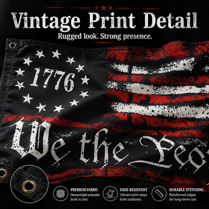New U.S. 250th Anniversary Flag Outdoor Decorative Fabric Celebrating the Nation's Founding