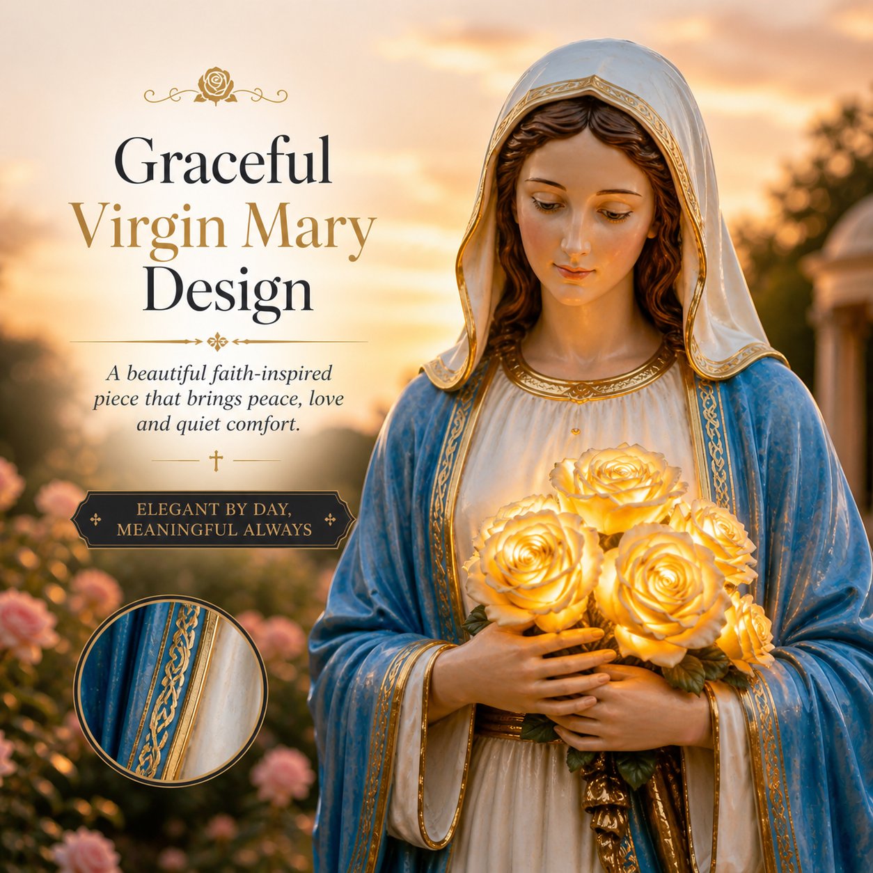 💗 Virgin Mary Garden Light