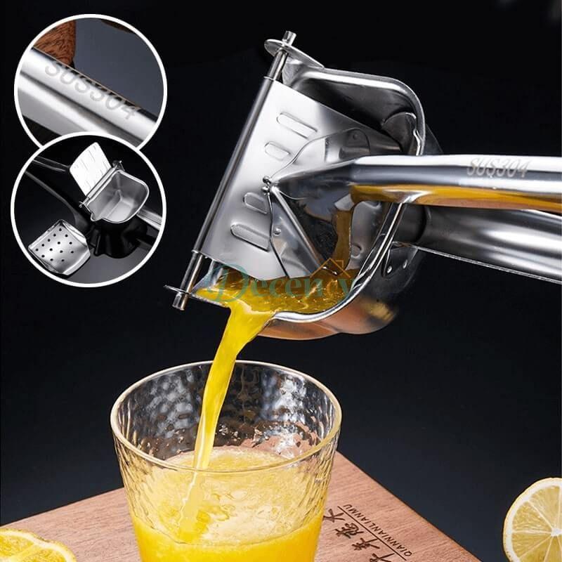 🍊 Easy-Press Stainless Steel Citrus Juicer | No Plug, Less Effort, Fresh Juice