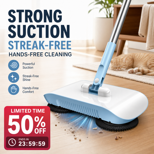 🧹 Automatic Robot Floor Cleaner – Vacuum, Sweep & Mop in One