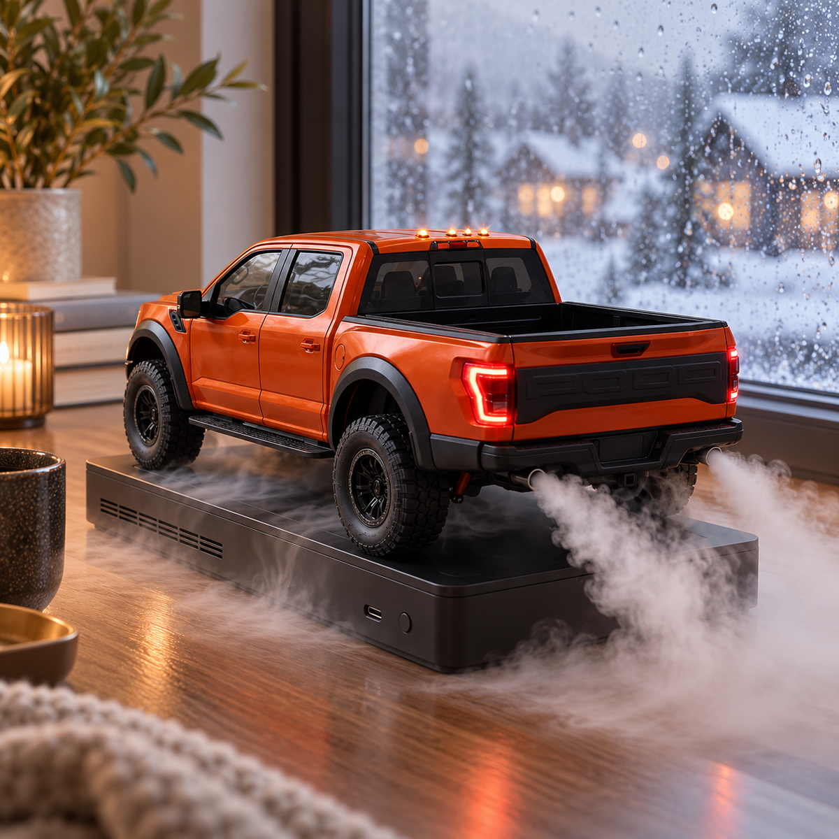 🚙 64% OFF LED Pickup Truck Humidifier – Exhaust-Style Mist & Glowing Lights 💨