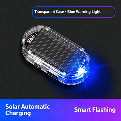 🚨 Solar Powered Simulated Car Alarm LED Warning Light | Wireless Anti-Theft Strobe Beacon 🚗