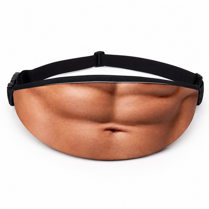 😂 Funny Realistic Big Belly Waist Bag – Novelty Dad Bod Fanny Pack 🎁