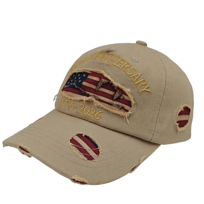 🧢🇺🇸 1776–2026 250th Anniversary Denim Cap | Patriotic Adjustable Hat