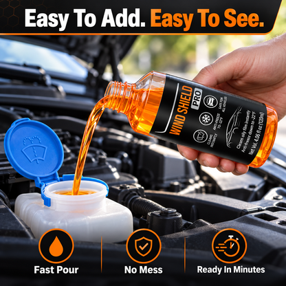 🚗 Auto Windshield Oil Film Cleaner - Anti-Glare Glass Fluid Concentrate ⚡