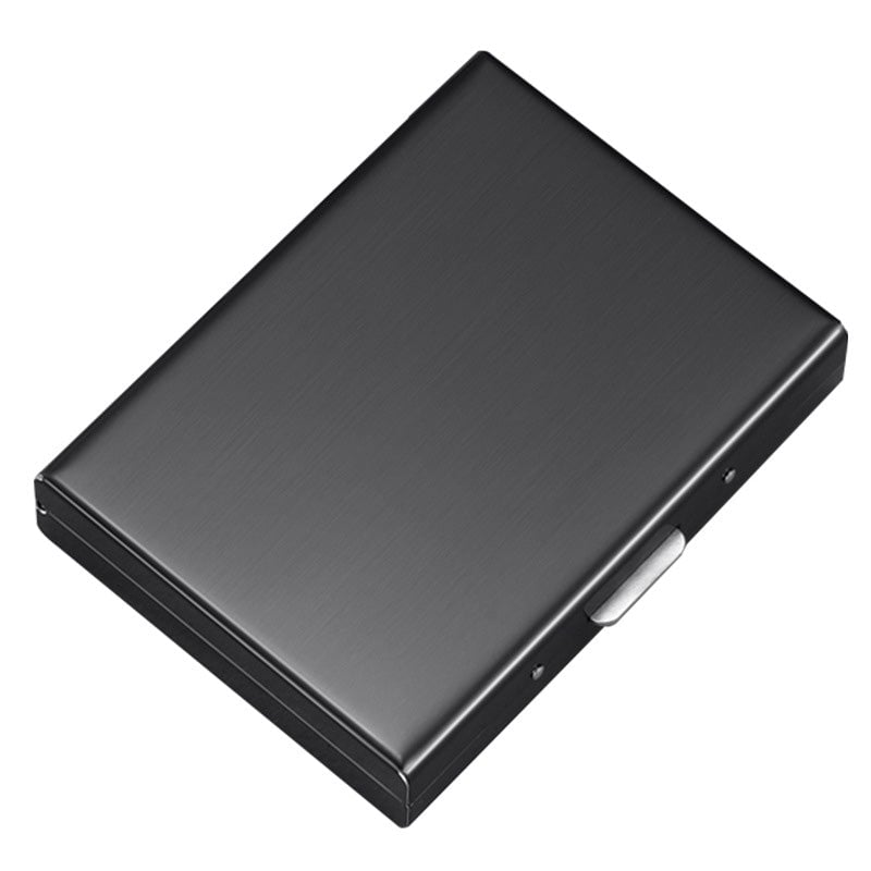💳 Stainless Steel RFID-Blocking Card Holder – Slim 6-Slot Security Wallet ✨