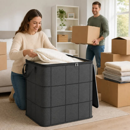🔥[50% OFF] Heavy-Duty Moving & Storage Bags | Large Capacity Clothes Organizer Box 📦