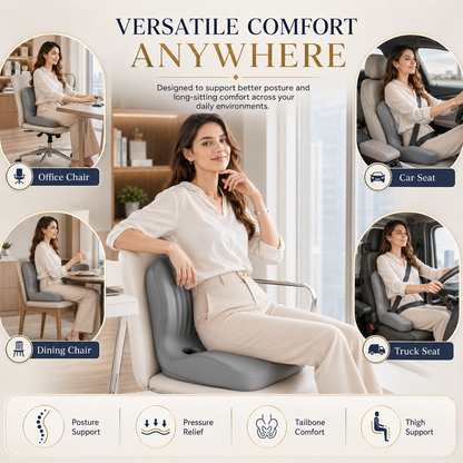 🧘 5-Zone Ergonomic Sciatica & Tailbone Relief Cushion 🚗