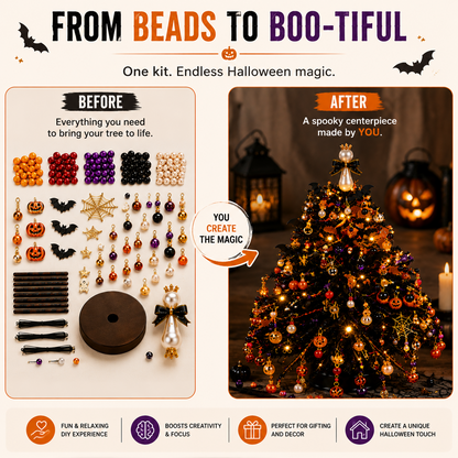 🎄 DIY Beaded Christmas Tree Kit – Handmade Holiday Craft