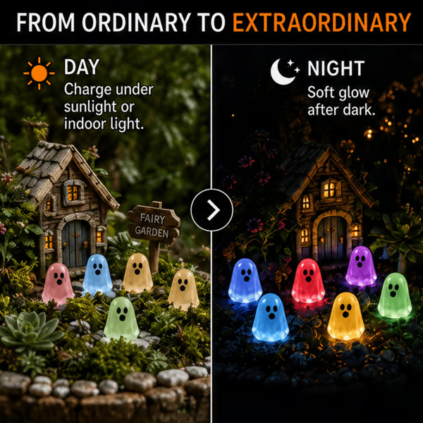 👻 Glow-in-the-Dark Mini Ghosts – Halloween DIY Decor ✨
