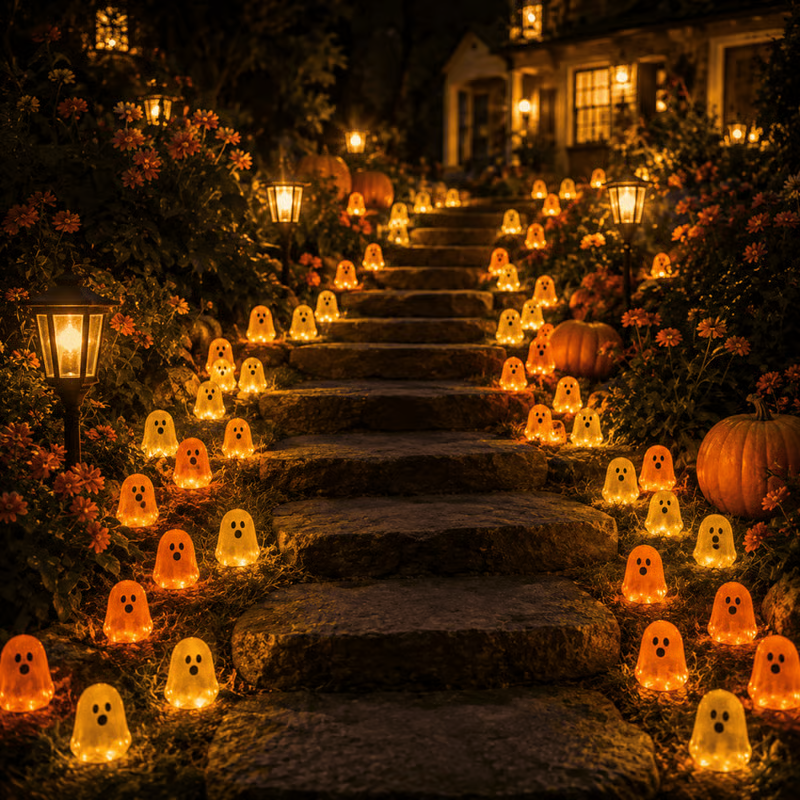 👻 Glow-in-the-Dark Mini Ghosts – Halloween DIY Decor ✨
