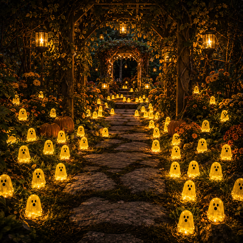 👻 Glow-in-the-Dark Mini Ghosts – Halloween DIY Decor ✨