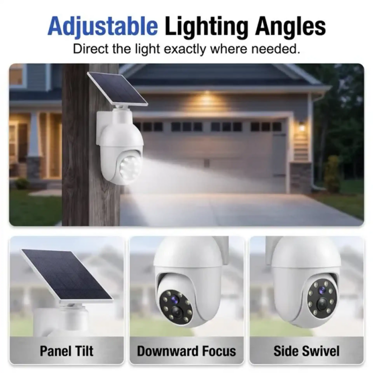 ⏰Sale 49% OFF - Solar-Powered Simulated Surveillance Camera Street Light