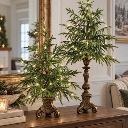 🔥Vintage Lighted Norfolk Pine Trees