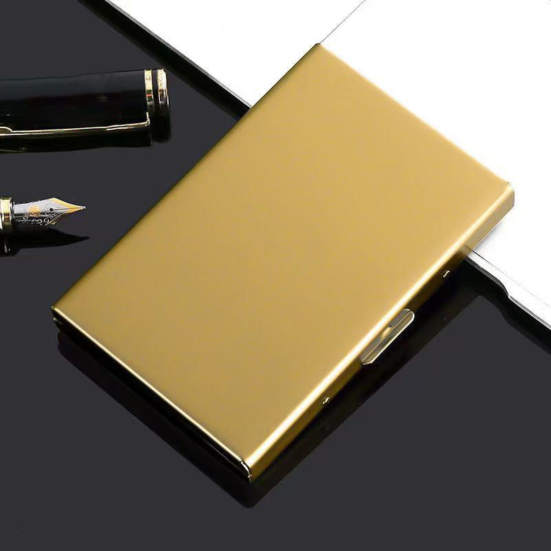 💳 Stainless Steel RFID-Blocking Card Holder – Slim 6-Slot Security Wallet ✨