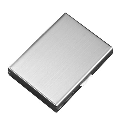 💳 Stainless Steel RFID-Blocking Card Holder – Slim 6-Slot Security Wallet ✨