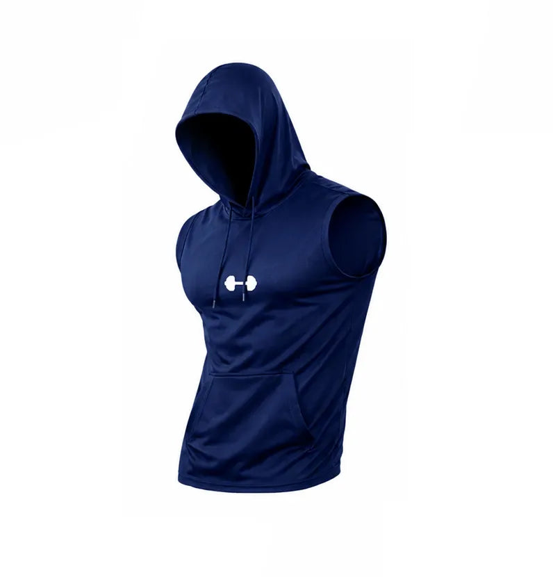 Quick-Dry Cooling Hooded Sleeveless Tops