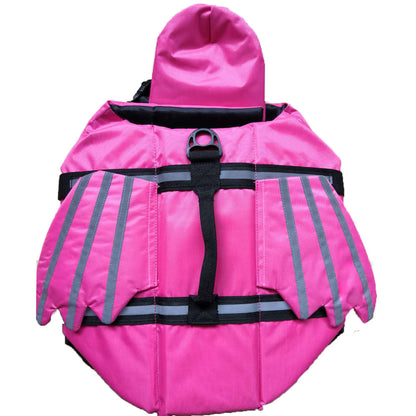 Adjustable Dog Life Jacket with Cute Wing Design