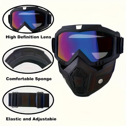 Detachable Full Face Goggle Mask