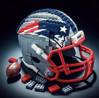 🏈 Football Helmet Building Blocks – 300+ Piece Collectible Model Kit 🎁
