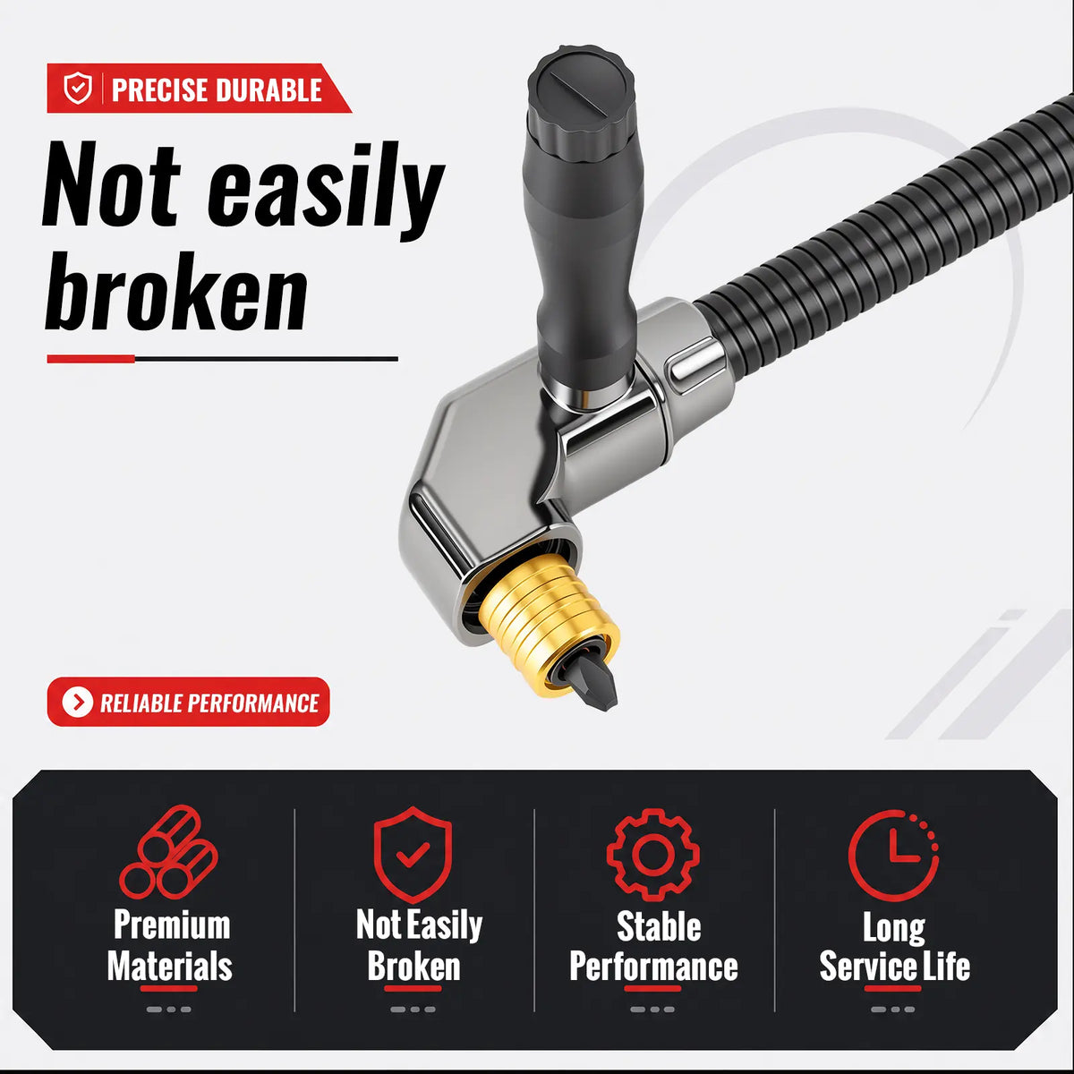 🔧 50% OFF Flexible Shaft Right Angle Drill Adapter Kit ⚡ For Tight Spaces
