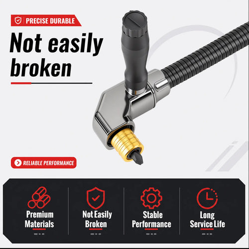 🔧 50% OFF Flexible Shaft Right Angle Drill Adapter Kit ⚡ For Tight Spaces