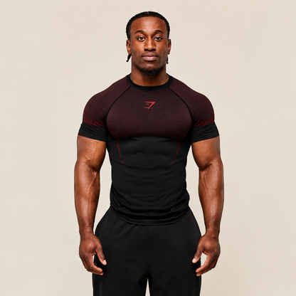 💪 Men's Athletic Compression T-Shirt – Quick-Dry Breathable Gym Tee🏋️‍♂️