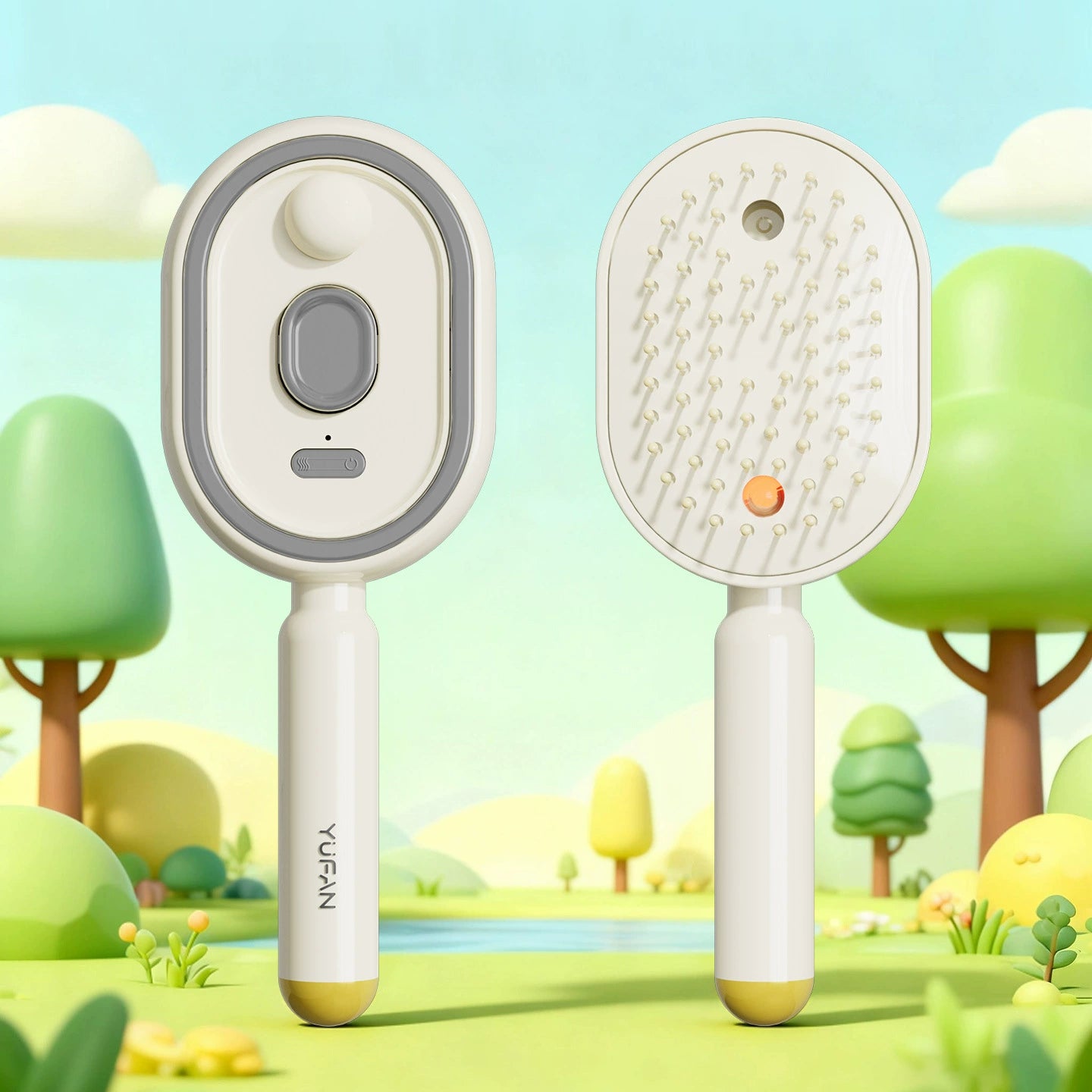 Electric Mist Airbag Massage Comb: Essential Oil Diffuser, Hair Care Comb, Self-Cleaning, Anti-Tangle, Volumizing