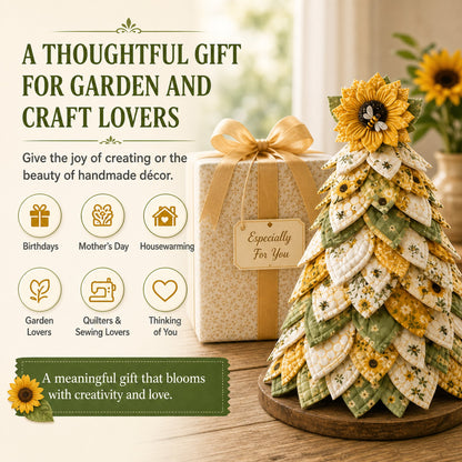 🌻Sunflower Bee Garden Tree DIY Kit - Handmade Fabric Tabletop Tree Decor