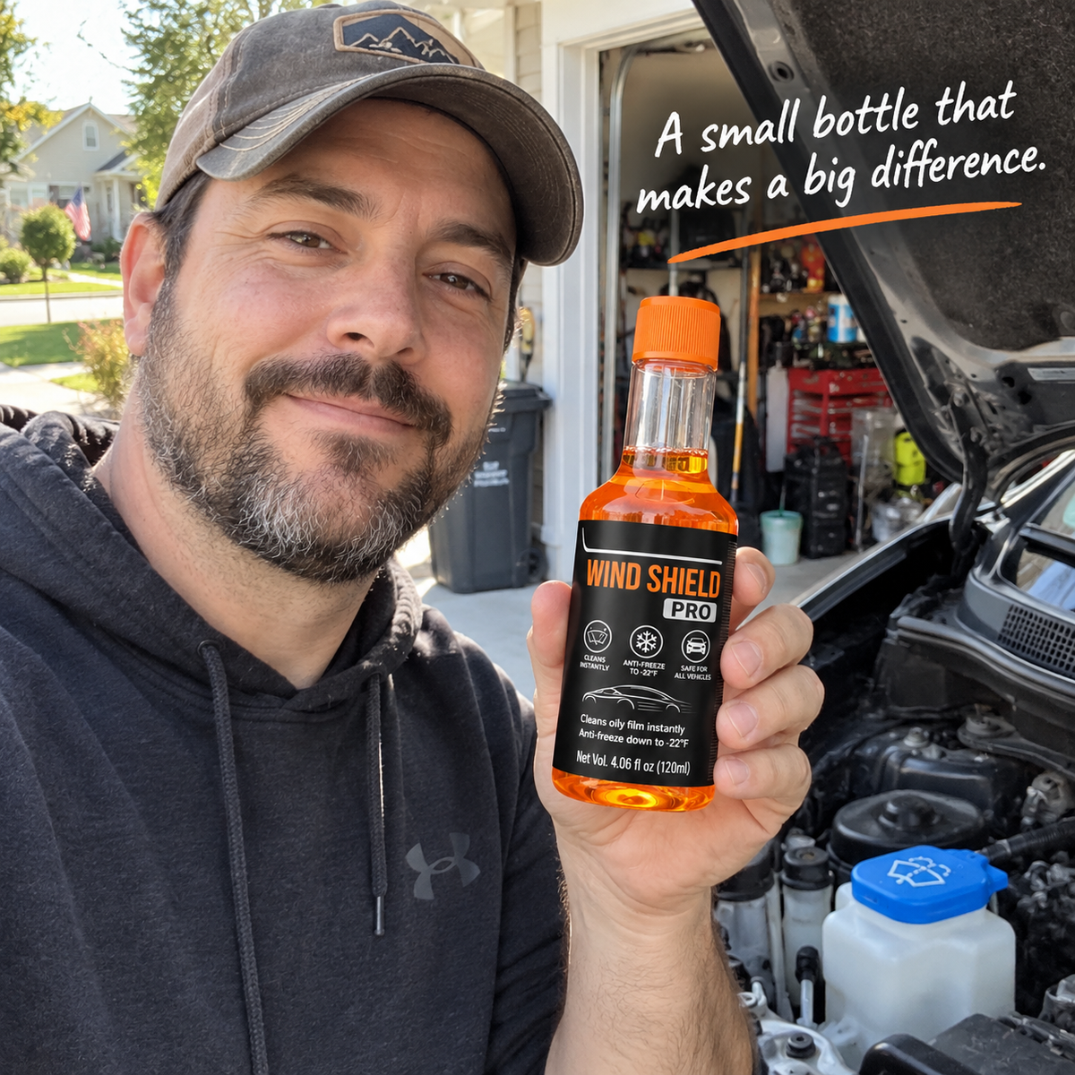 🚗 Auto Windshield Oil Film Cleaner - Anti-Glare Glass Fluid Concentrate ⚡