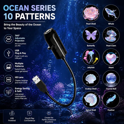 ✨ Plug-and-play HD Star Sky Projector