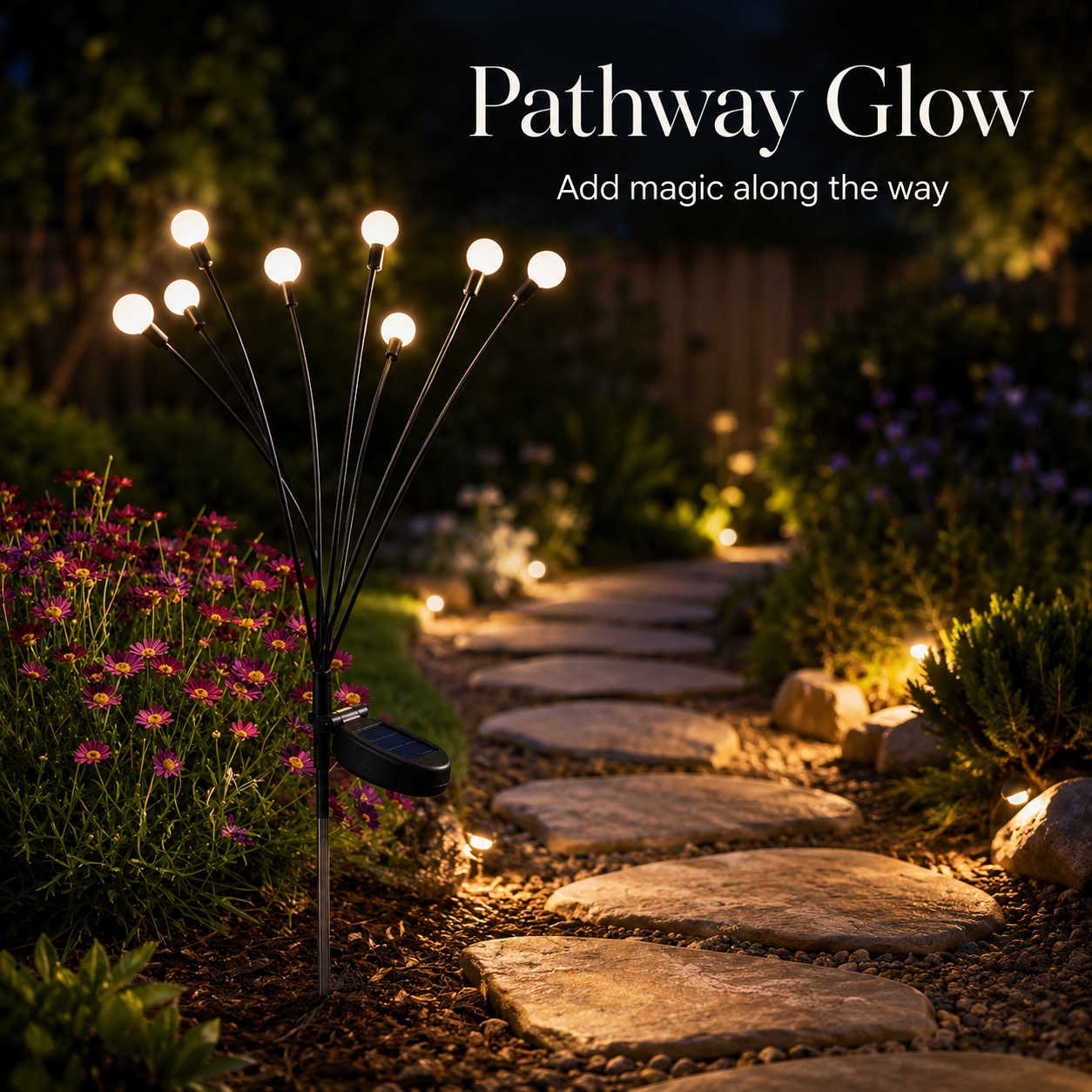 Solar Firefly Lights: Outdoor, Waterproof, for Gardens, Courtyards, and Balconies