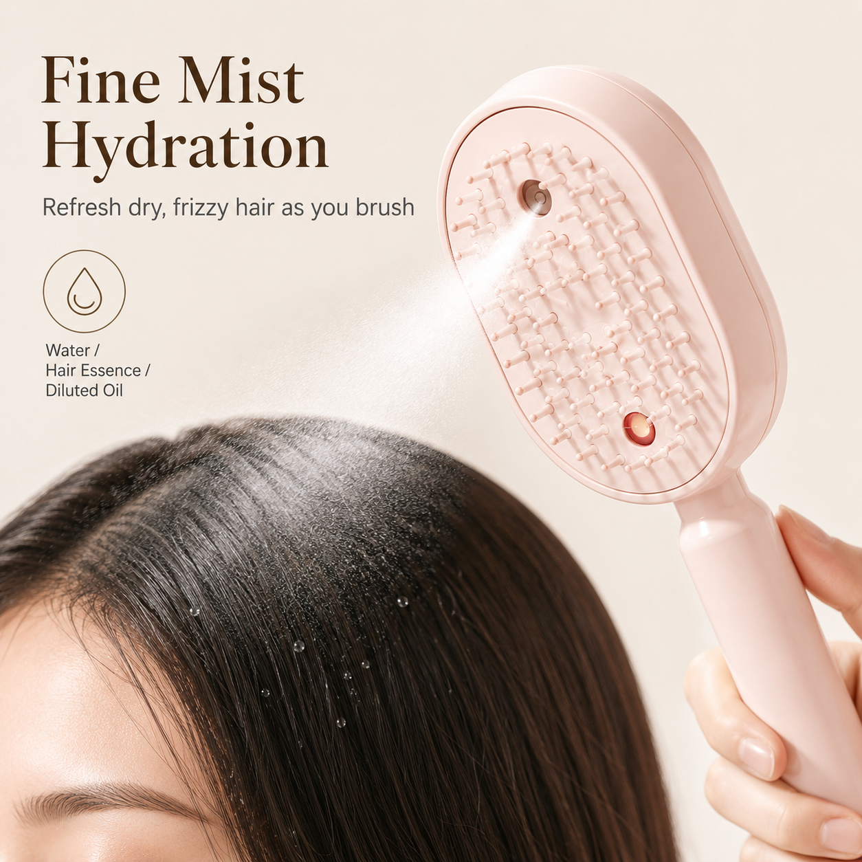 💆‍♀️ 3-in-1 Electric Spray Massage Comb – Scalp Spa Hair Brush