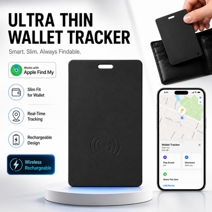 📱 Apple Find My Compatible Tracker - Rechargeable & Ultra-Slim 🔋