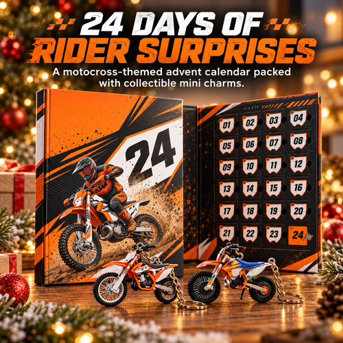 🏁 24-Day Motocross Advent Calendar – Rider-Inspired Mini Charms & Dirt Bike Christmas Surprises