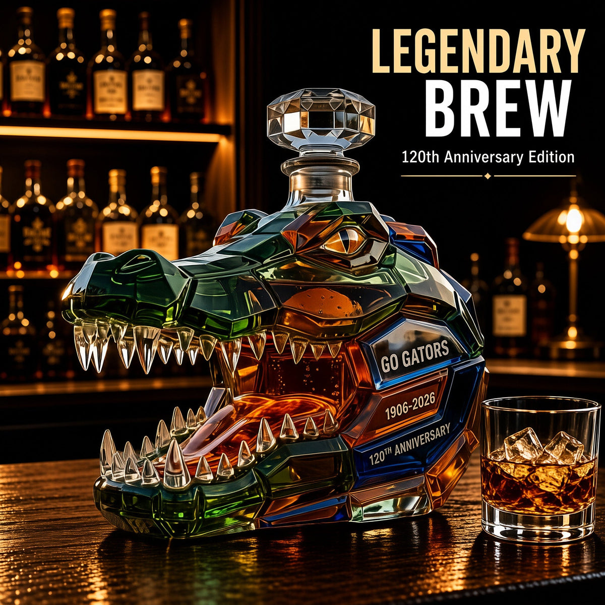 🐊 120th Anniversary Crocodile Decanter