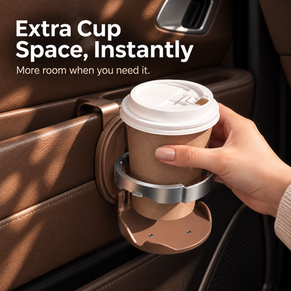 🥤 Compact Space-Saving Foldable Car Cup and Beverage Mount 🚙