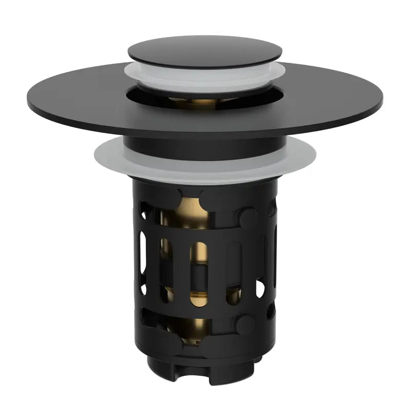 🚿 Pop-Up Sink Drain Stopper with Built-In Hair Catcher Basket Filter ⚓
