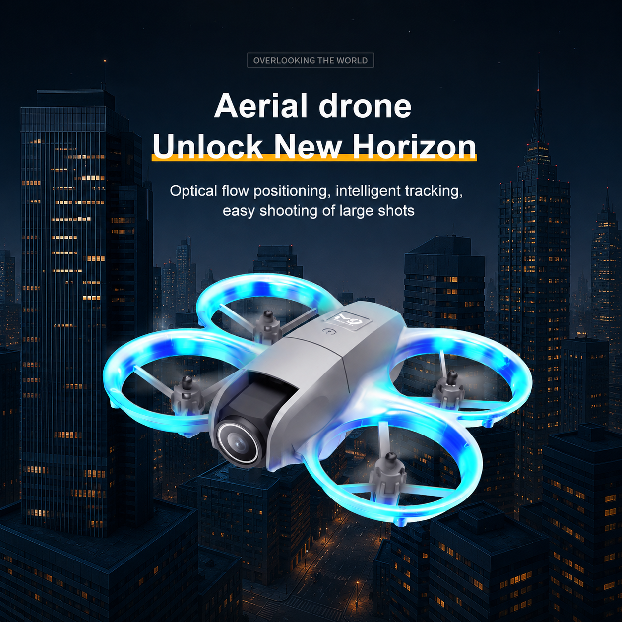 🚁 Foldable Dual-Camera Drone – Lightweight FPV Adventure Quadcopter