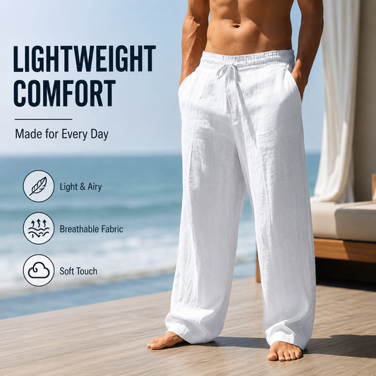🚨 [55% OFF - LAST DAY] 👖 Ultra-Comfort Men's Lightweight Casual Pants | Breathable & Stretch 🌬️