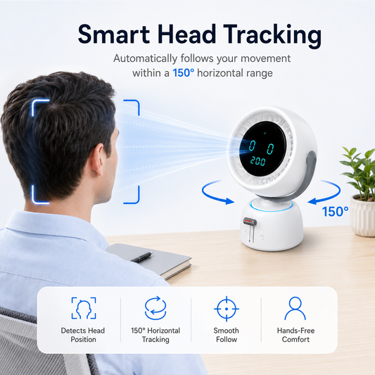 🤖 Smart Head-Tracking AI Desk Fan 🌬️