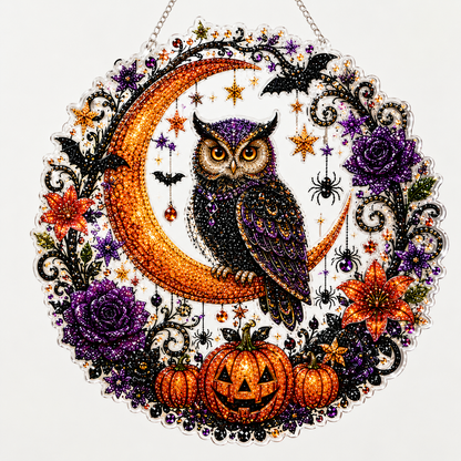 🔮DIY Witch Diamond Painting Suncatcher Ornament 🎃