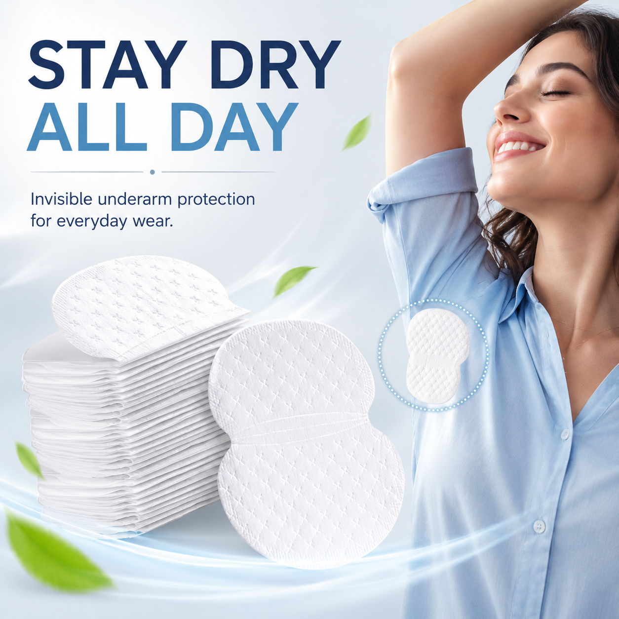 ✨ Invisible Underarm Sweat Pads – Stay Fresh & Dry All Day 💦