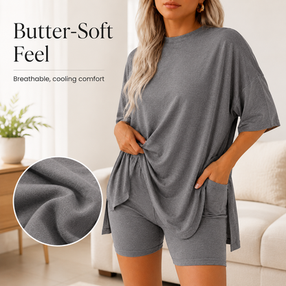 🔥 [55% OFF] Minimalist Lounge Two-Piece Set with Pockets