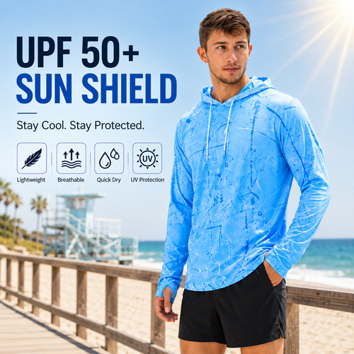 🔥 50K+ Sold | UPF 50+ Cooling Hoodie — Quick-Dry Outdoor Sun Protection Gear 🏃‍♂️🎣