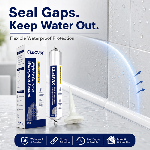 💧 High-Performance Elastic Waterproof Sealant for Leaks & Gaps (570g) 🛡️