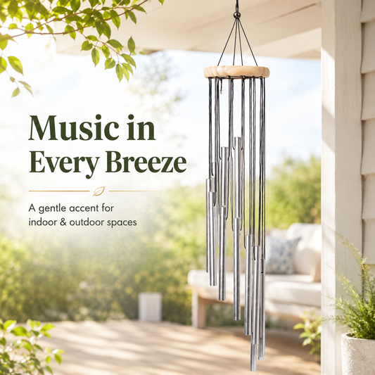 🎐 12 Tube Wind Chimes Outdoor Indoor Deep Tone Memorial Windchimes with S Hook 🌳