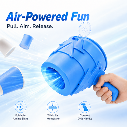 🚚 Free Shipping | 💨 Air Cannon Toy with Foldable Sight 🎯